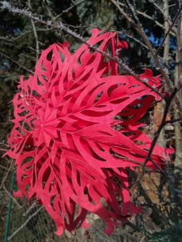 Rote Schneeflocke - Ø ca. 50 cm